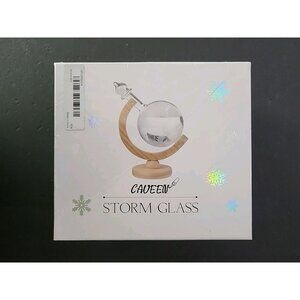 CAVEEN Storm Glass Weather Station Creative Predictor Globe Crystal Weather NEW